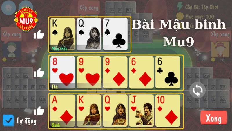 Bài Mậu binh Mu9: Luật và mẹo chơi ăn tiền nhà cái dành cho bet thủ Mẹo chơi bài Mậu binh Mu9 hiệu quả dành cho bet thủ
