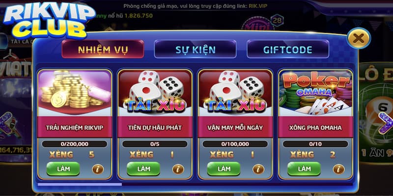 Sự Kiện Rik Vip Hấp Dẫn Dành Cho Thành Viên Tăng Vốn Cược Tổng hợp một số sự kiện Rik vip nhận thưởng hấp dẫn
