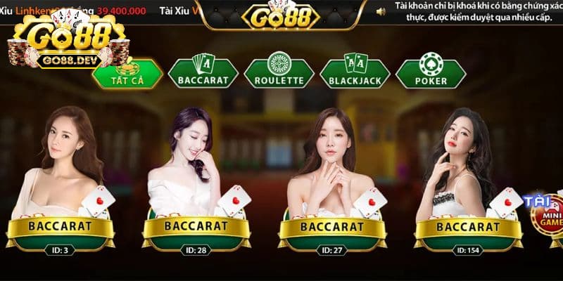 Khám Phá Ứng Dụng Tải Go88 Bước Vào Thế Giới Casino Đỉnh Cao Những trò chơi casino bạn nên tham gia khi tải Go88